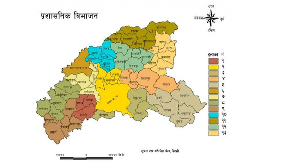 Map Of Baitadi District Dharatalonline4